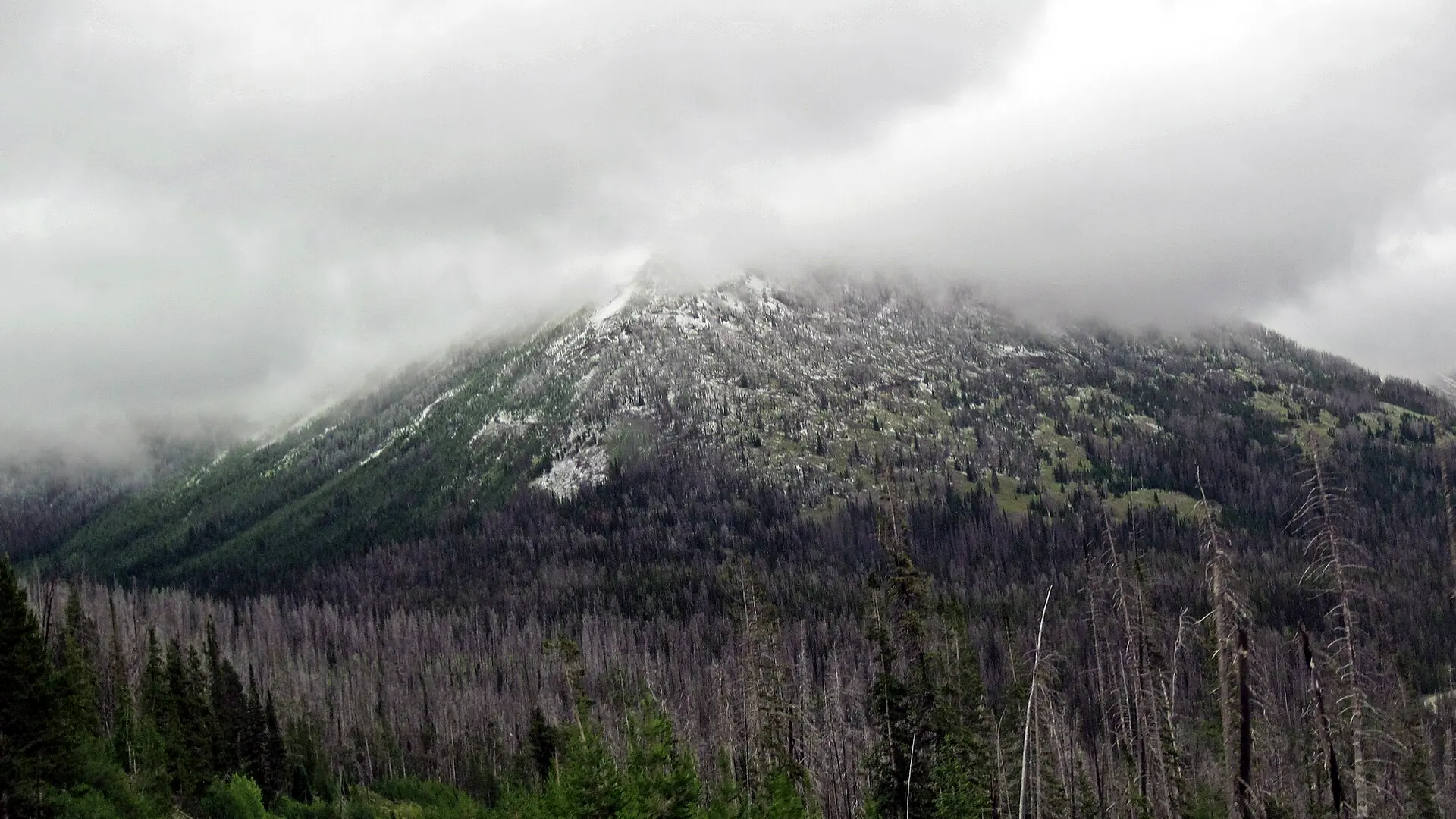 Weather building over the range above base camp